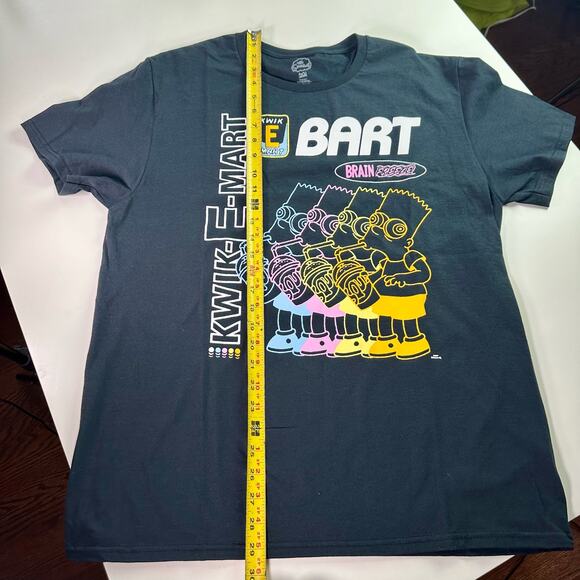 The Simpsons NWOT Large Cotton Bart Kwik-E-Mart Brain Freeze Neon T-Shirt - Picture 6 of 6
